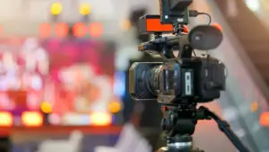 professional video camera recording a live event in Phoenix