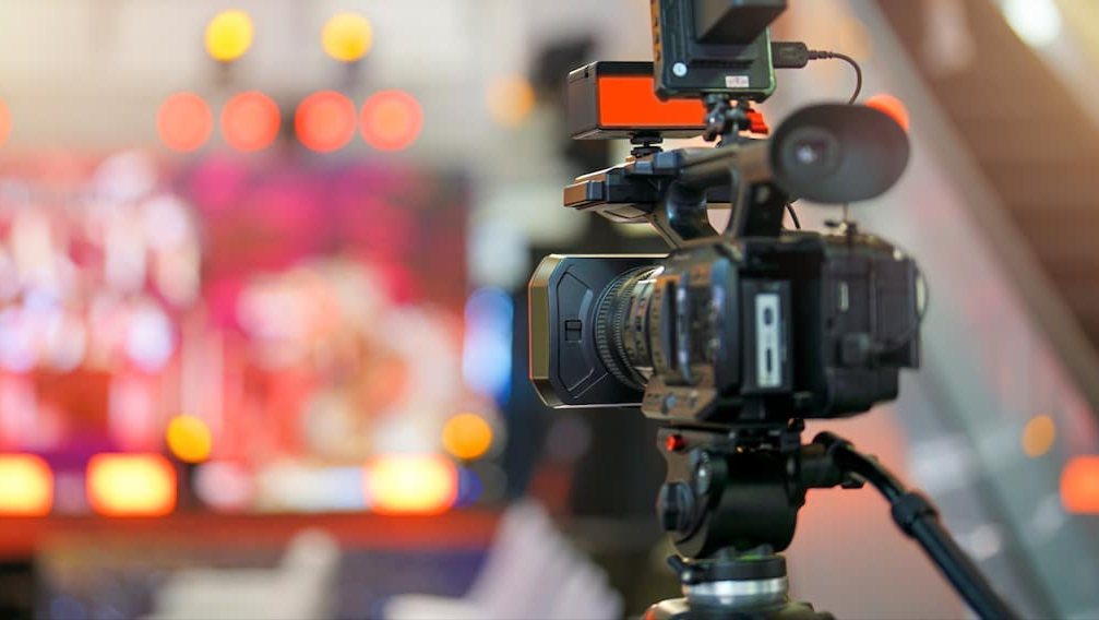 professional video camera recording a live event in Phoenix